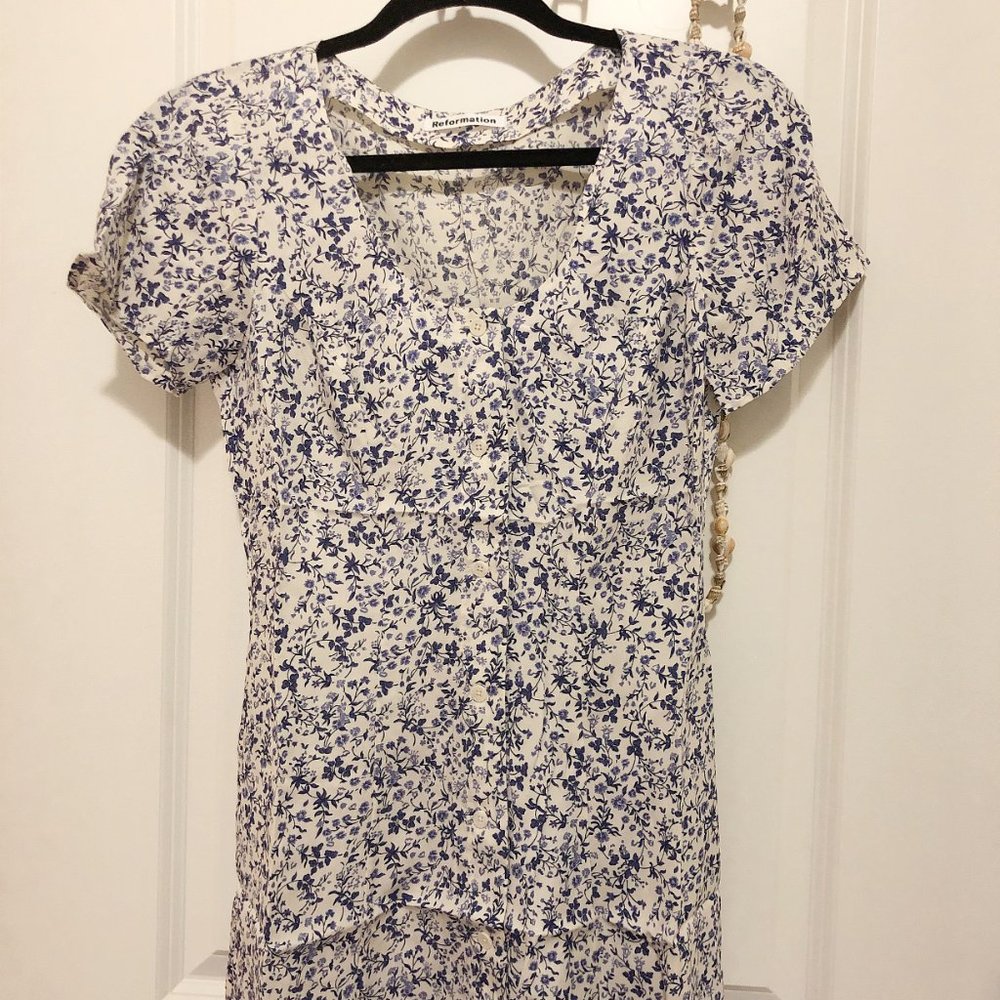 NWOT Reformation Margeaux Dress Johanna - Picture 5 of 6